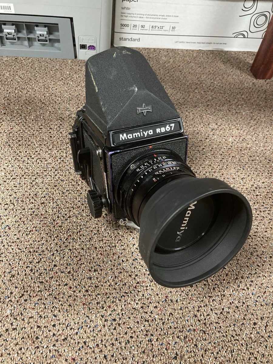 Mamiya RB67 Pro S Film Camera w/180 mm Lens and Prism