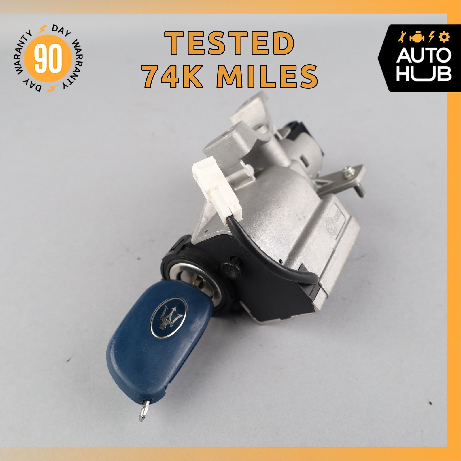 04-19 Maserati GranTurismo M145 Steering Lock Ignition Switch w/ Key 010194 OEM