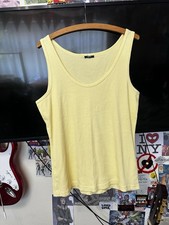 Offers welcome Light yellow tank top