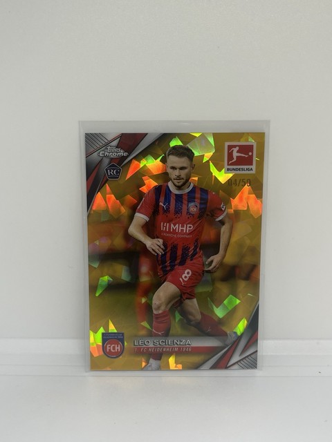 2024-25 Topps Chrome Bundesliga Sapphire Edition - Leo Scienza #44 (RC) Gold /50
