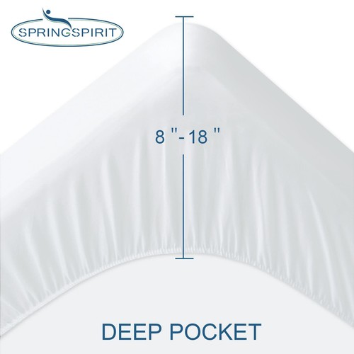 Queen Mattress Protector Waterproof Cover Absorbent Fitted Sheet up - 18'' De... - Picture 4 of 7