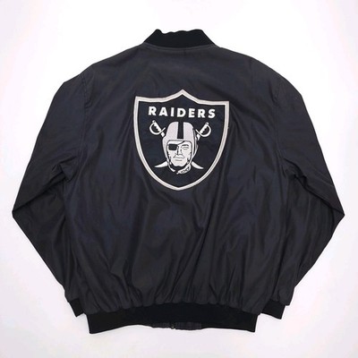 Vintage Oakland Raiders Windbreaker Jacket Mens M NFL Football Las