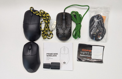 12x Gaming Mouse Bundle Lot   Xtrfy, SteelSeries, EGG, Roccat, Gwolves   Used