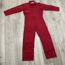 Dickies Overalls Coverall Red Boiler Suit 36R very good condition (OV2)