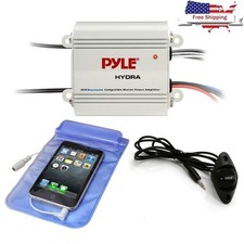 Wireless Bluetooth 200W Waterproof Car Marine Amplifier 2 Channel Subwoofer Amp