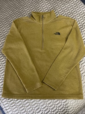 The North Face men s size XL 1/4 Zip Pullover Sweatshirt . Gold.  excellent cond