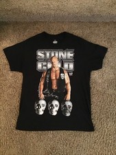 Stone Cold Steve Austin T-Shirt WWE/WWF Championship Legends Collection Size M