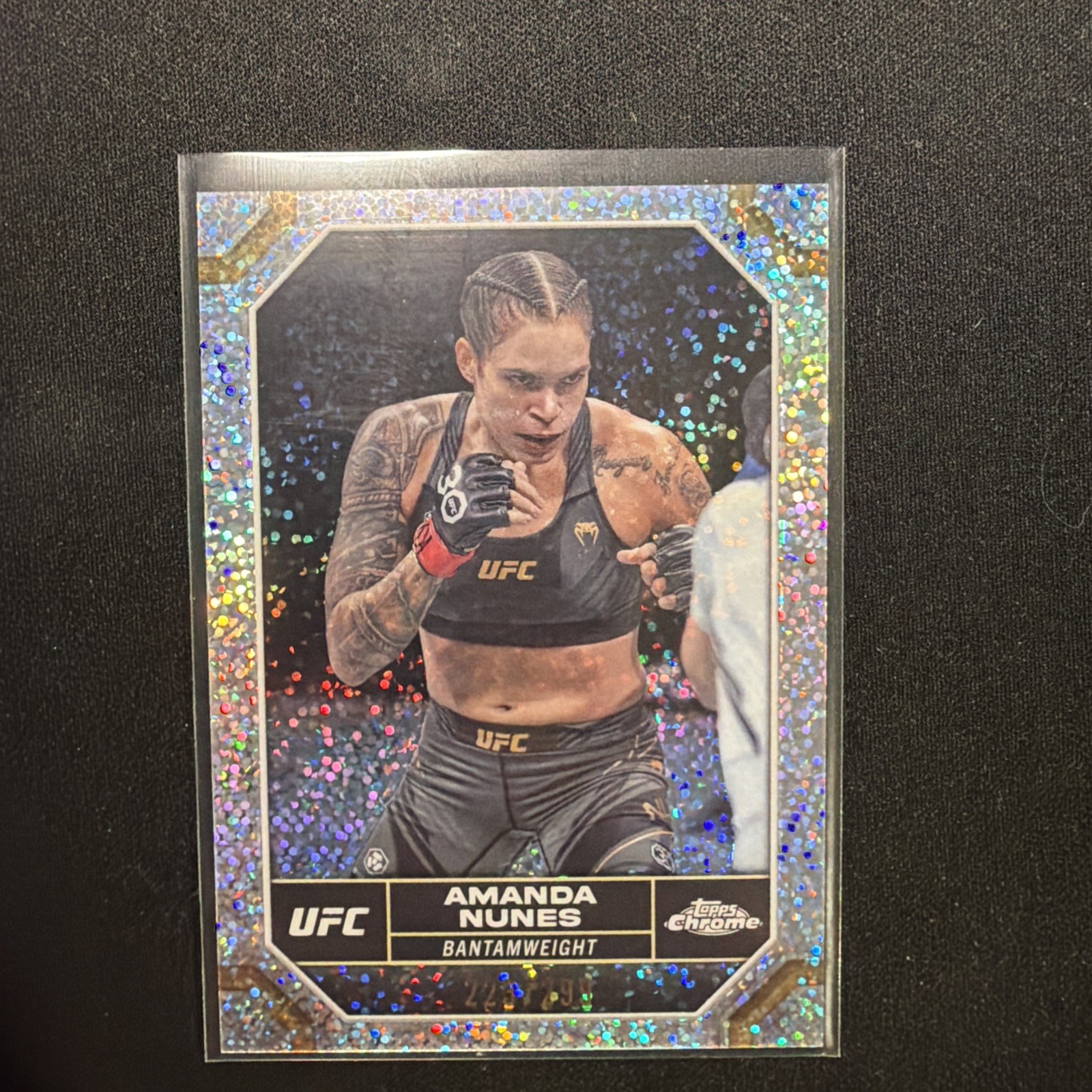 2024 Topps Chrome UFC - Amanda Nunes #15 Speckle Refractor /299