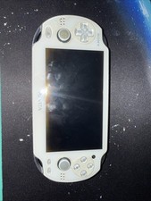 Sony PlayStation Vita Crystal White Handheld Game Console PCH-1000 Fat with OLED