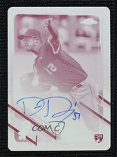 2021 Topps Chrome Rookie Printing Plate Magenta 1/1 Dane Dunning Auto 10vh