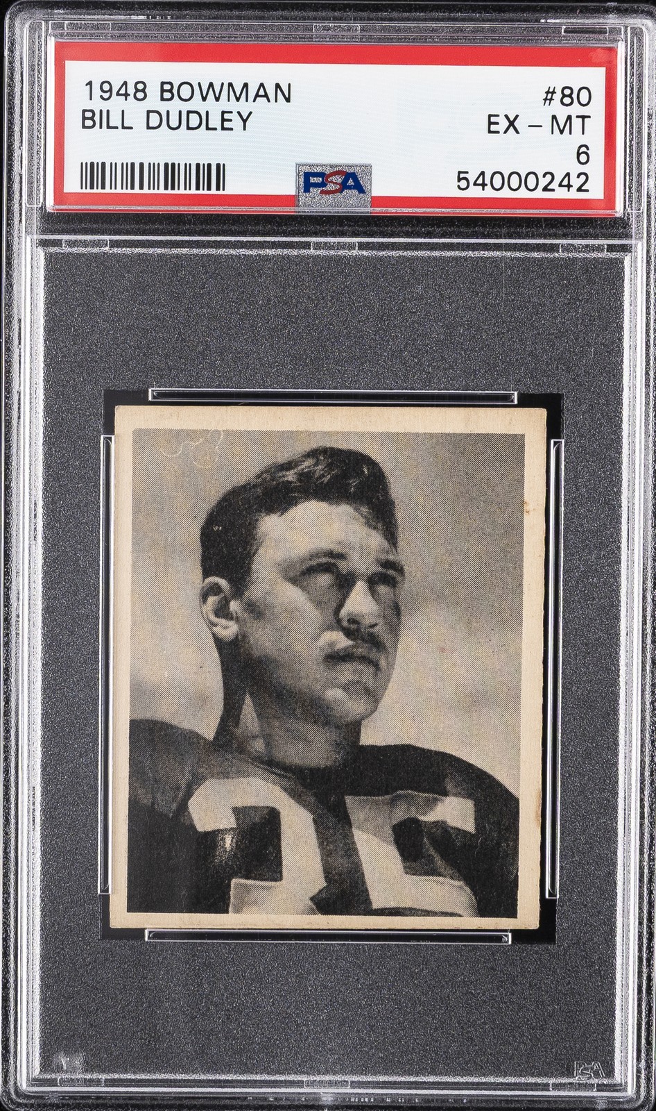 1948 BOWMAN #80 BILL DUDLEY PSA 6