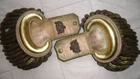 ORIGINAL MEXICAN WAR EPAULETTES DRAGOON COLONEL WITH BULLION EAGLES & D BUTTONS