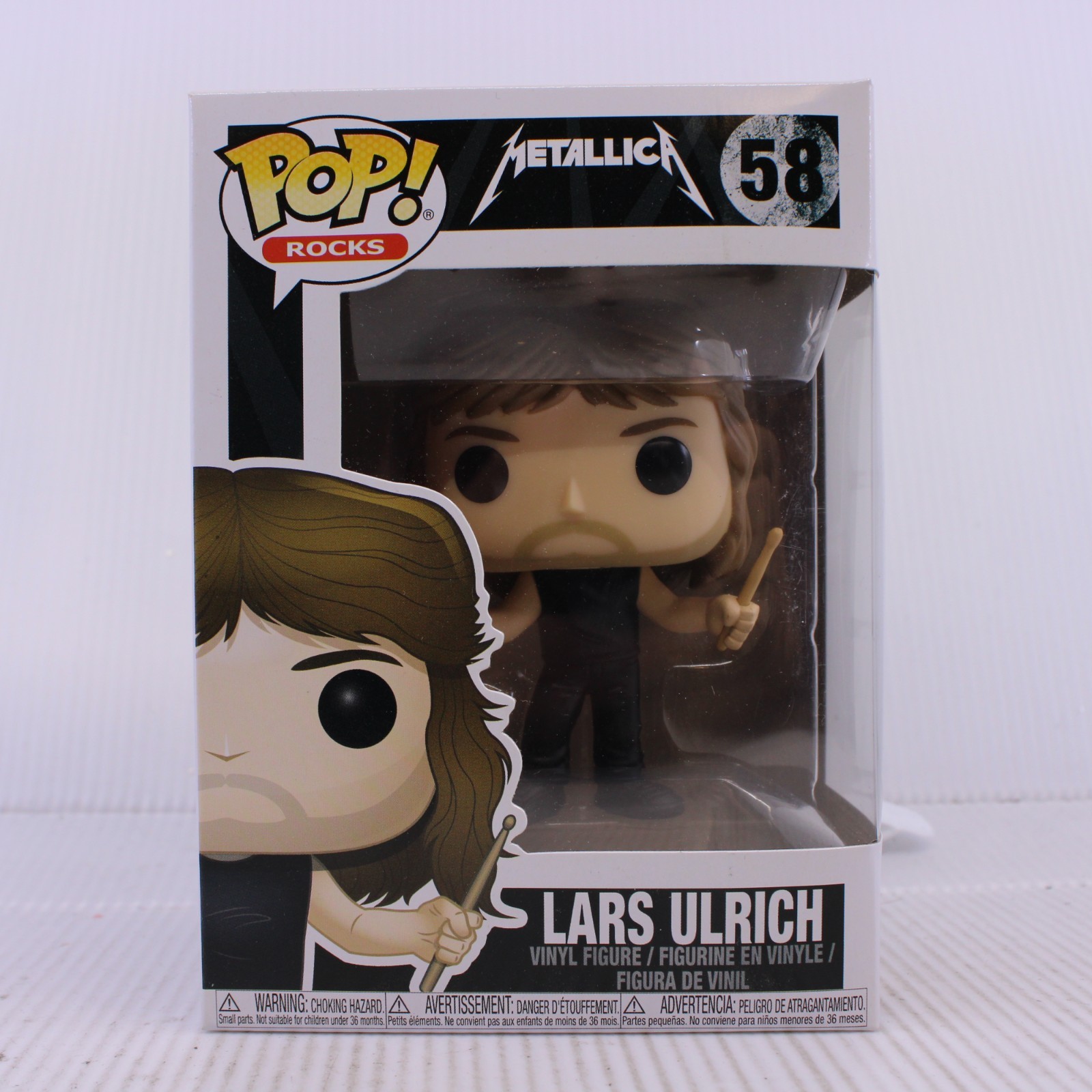 F3 Funko Pop Rocks Lars Ulrich Metallica Vinyl Figure 58