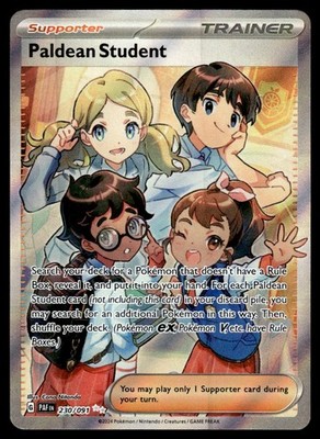 2024 Scarlet & Violet Series - Paldean Fates Paldean Student Ultra Rare #230