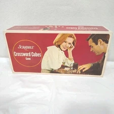 Scrabble Crossword Cubes Game 1968 Selchow and Righter Co Made USA #93 Complete