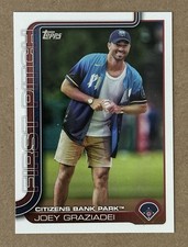 2025 Topps Series 2 Joey Graziadei #FP2-1 Bachelor First Pitch Phillies