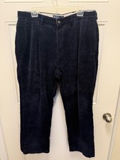 Polo Ralph Lauren Andrew Men  s Corduroy Pants 38x30 Blue 100 Cotton   Made in S