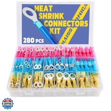 280PCS Marine Grade Heat Shrink Wire Connectors-Electrical Connectors Kit of ...