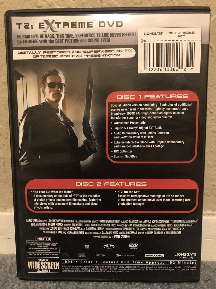 Terminator 2 Judgment Day 2 disk special edition - Image 2 of 4