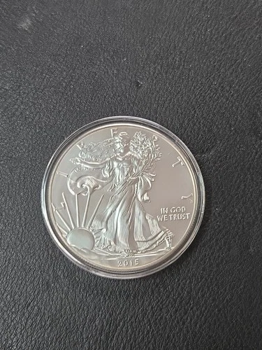 2015 Silver American Eagle $1 - BU - Brilliant Uncirculated - In Capsule
