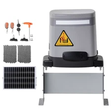 280W Solar Gate Opener 1799lbs Electric Gate Opener Chain Drive 2 Remotes