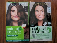 Clairol Natural Instincts 4W Dark Warm Brown Demi-Permanent Hair Color 2pcs