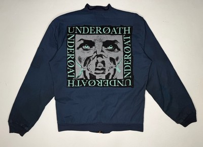 Vintage Underoath TOCS Reflective Detroit Mechanic Work Jacket M