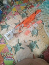 nerf rapidstrike With 2 Clips 16 Nerf Bullets And Tri-pod