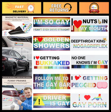 10Pcs Funny Magnetic Bumper Stickers - Reusable Car Accessories for All Vehicles