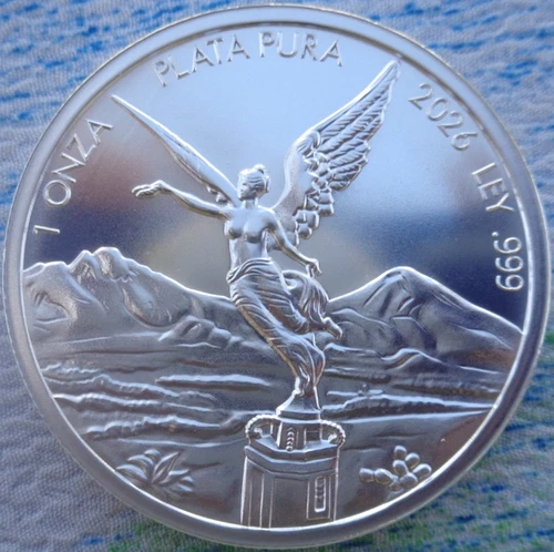 1 oz.  2026 LIBERTAD OF MEXICO coin tribute BU round .999 silver