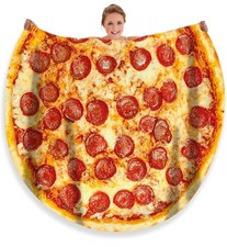 Pizza Blanket for Adult and Kids Novelty Adult Size Funny Realistic Throw Fuzzy