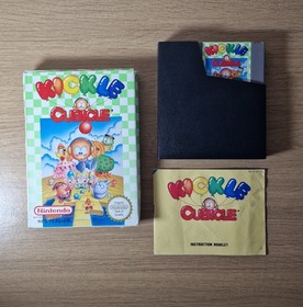 Kickle Cubicle NES PAL UK CIB &ndash; Cartridge + Box + Manual &ndash; Classic Puzzle Game