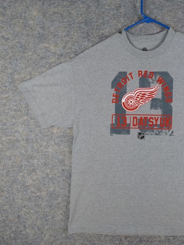 NHL Detroit Redwings T-shirt PAVE DATSYUK Heathered Gray Mens XL 22x30.5 - Picture 3 of 12