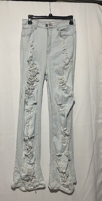 AP blue Jeans By Aphrodite Size 7 Distressed (28) Womens