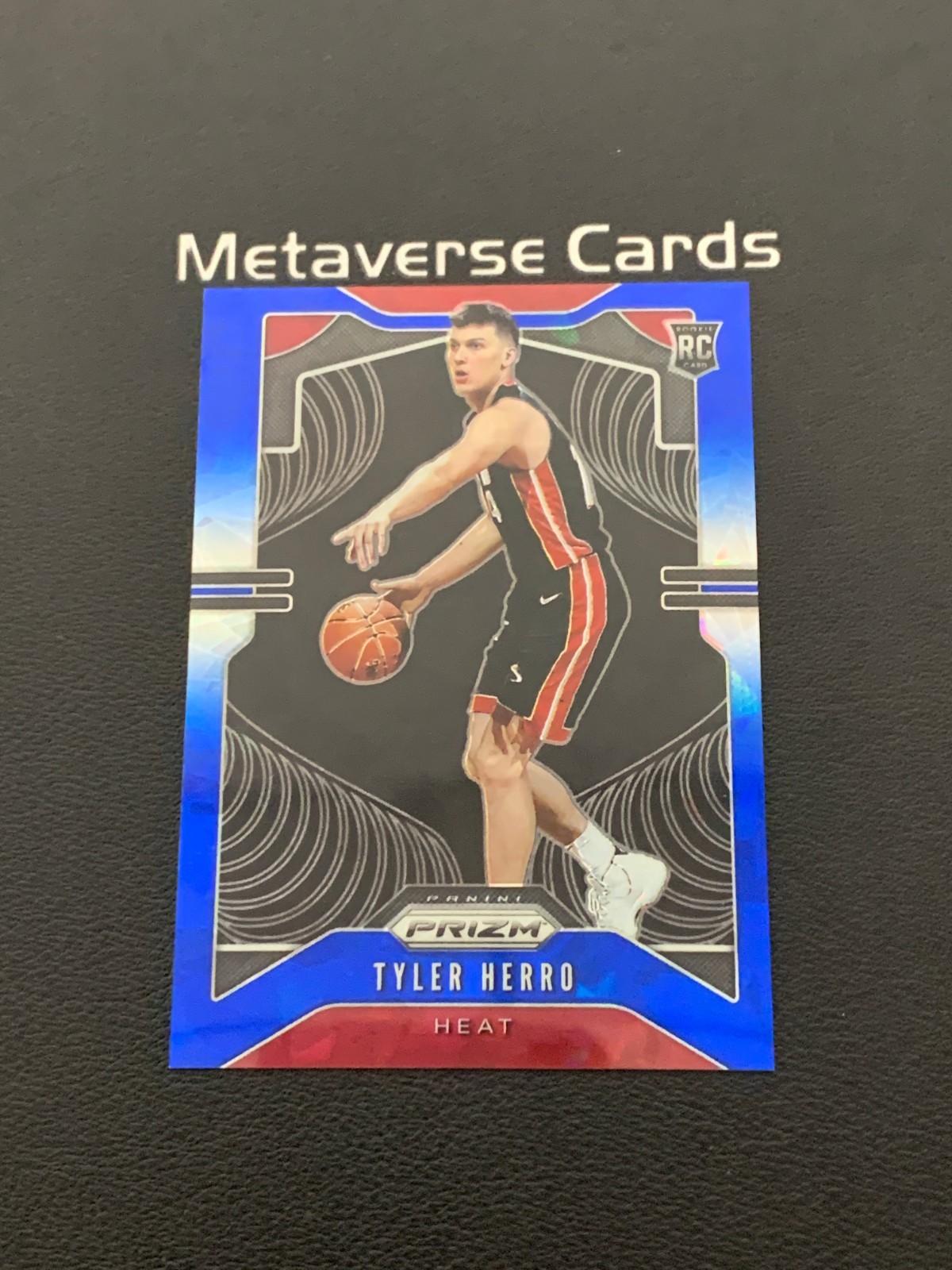 2019-20 Panini Prizm Tyler Herro Rookie RC Blue Ice Refractor 66/99