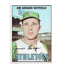 1967 Topps #17 Jim Gosger, Kansas City Athletics