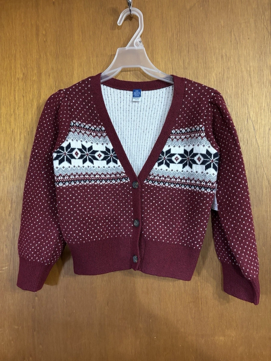 Cardigan Fille Old Navy Rayé – Taille L 10/12 – 100% Coton – Neuf Sans étiquettes