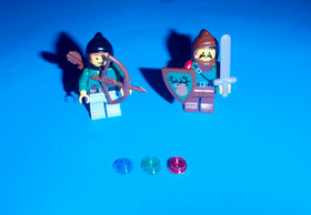 VTG 1996 LEGO Set 6024 Bandit Ambush Castle Forestmen 100% Complete w/ Manual