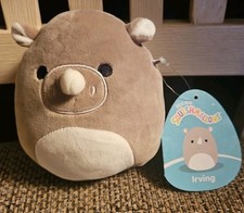 Squishmallow Rhino Irving 5" Small Plush Toy Rhinoceros Gift Birthday NWT