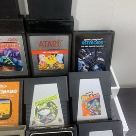 Video Game Lot 1980s Atari 2600 Colecovision Moon Patrol Super Cobra River Raid+