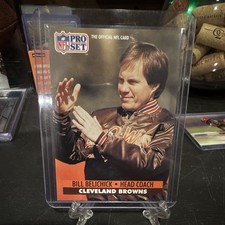 Pro Set 1991 Bill Belichick Rookie Cleveland Browns Football Card #126 Base Set. rookie card picture