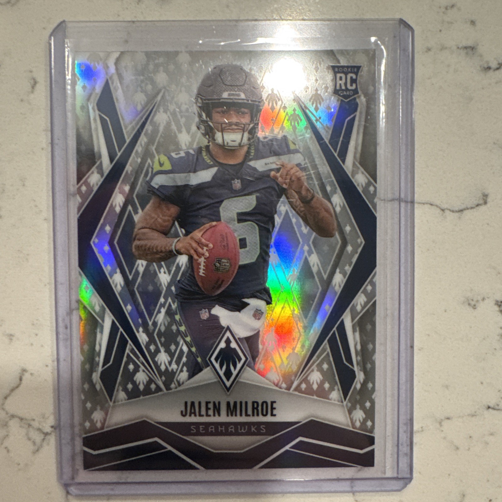 2025 PANINI PHOENIX JALEN MILROE #151 ROOKIE RC LOGO PRIZM SP 139/149 SEAHAWKS
