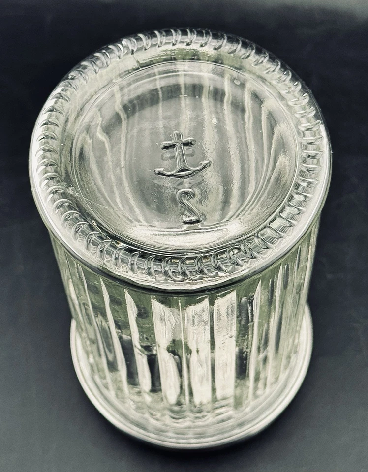 Dispensador de azúcar vintage Anchor Hocking restaurante comedor estilo vidrio acanalado Foto 4 de 4