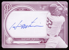 Hideki Matsui 2020 Topps Tribute Auto #d 1/1 Printing Plate New York Yankees