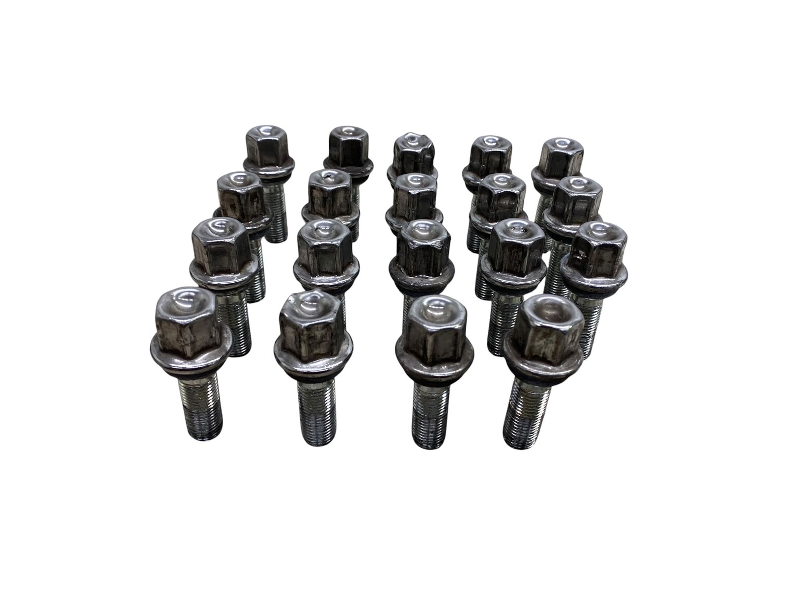 2010-2020 BENTLEY MULSANNE OEM LUG NUT WHEEL BOLT CHROME SET OF 19 *SCUFFS*