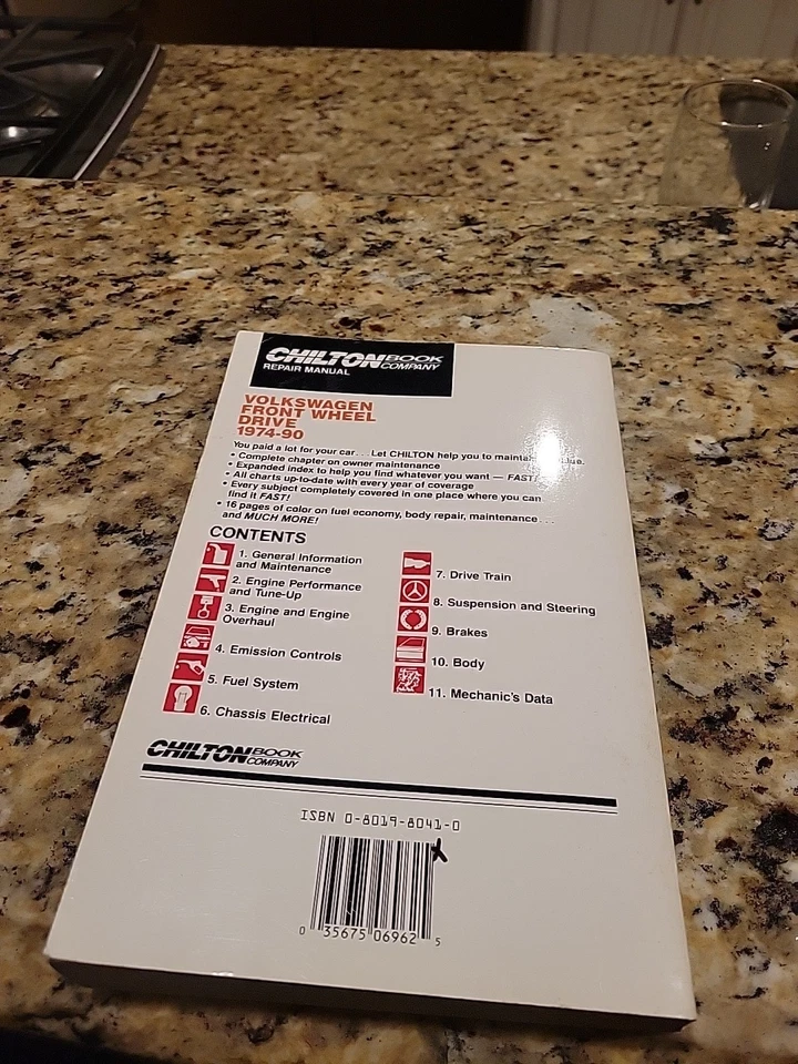 Volkswagen Chilton 1974-1990 Jetta Cabriolet Corrado Dasher Fox GTI Golf Foto 2 de 4