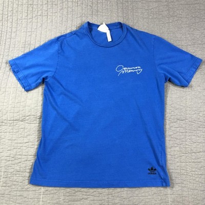 Adidas Shirt Mens Medium Blue Common Memory Graphic Back Münzstr. Berlin 2021
