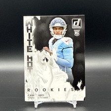 2025 Panini Donruss White Hot Rookies Cam Ward #WHR-CMW Titans NFL Rookie