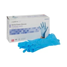 McKesson Confiderm 3.8 Nitrile Exam Glove Standard Cuff Length SMALL 100 per Box