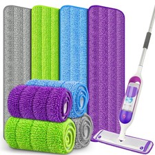 8 Pack Reusable Mop Pads for Swiffer PowerMop, Power Mop Pads 15'' Microfiber...